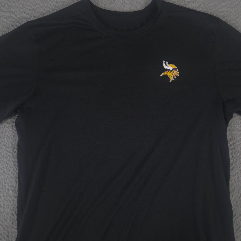 Nike Shirt Mens Medium Black Minnesota Vikings On-Field Dri-Fit NFL Football Top